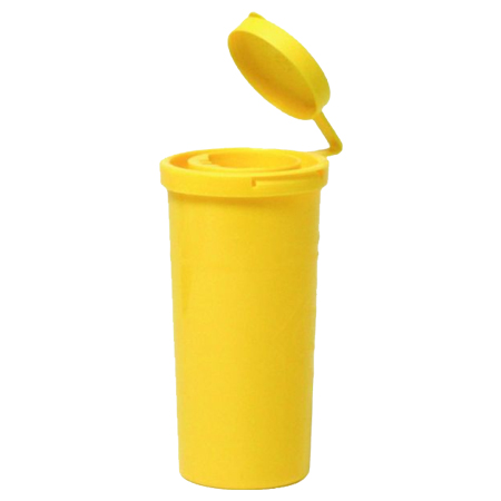 Entsorgungsbox für Klingen, gelb Grösse: 14,5 x 7,5 cm