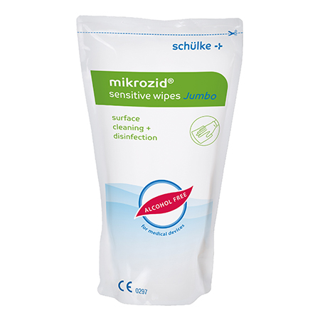 Mikrozid® Tücher sensitive Jumbo Nachfüllbeutel à 200 Tücher (20x20 cm) alkoholfrei