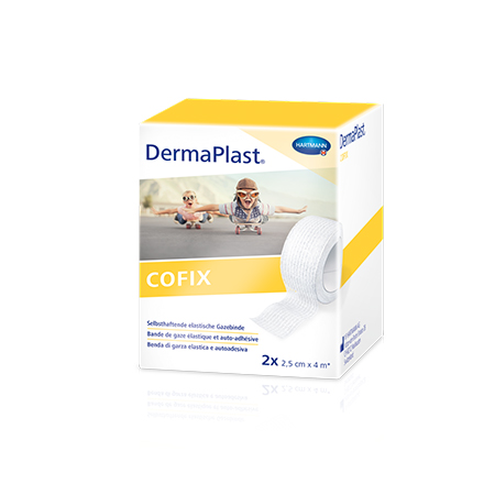 DermaPlast® CoFix 4 m x 2.5 cm weiss Inhalt 2 Stück