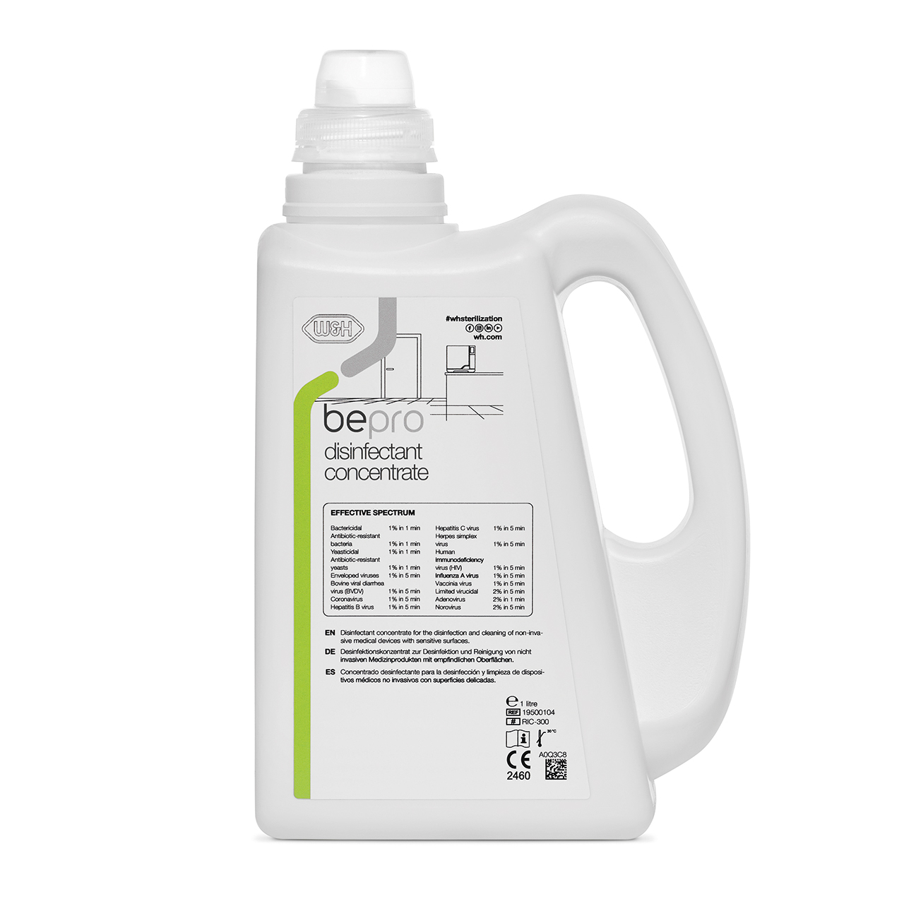 BePro Disinfectant Concentrate 1 Liter Flasche (Flächendesinfektion für grosse Flächen)